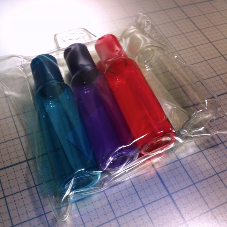 AIR TRAVEL TSA Compliant 3oz Container Plastic Bottles  